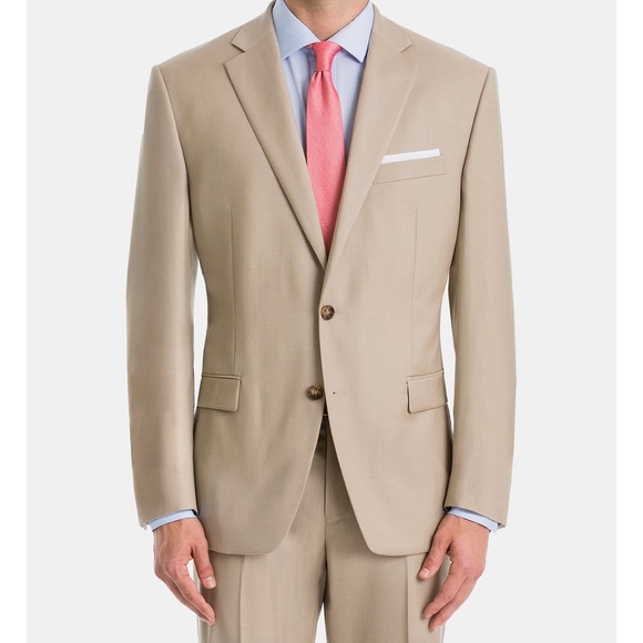 Ralph Lauren Suits & Blazers Mens Ultraflex Classic Fit Tan Wool Suit Jacket Ralph Lauren